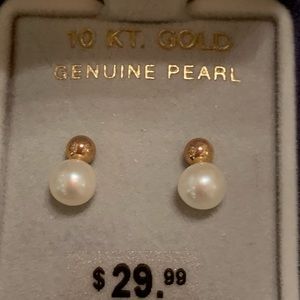 Pearl Post Earrings